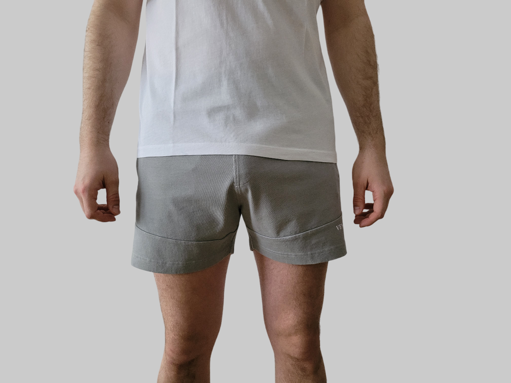 MID-THIGH SHORTS GREY