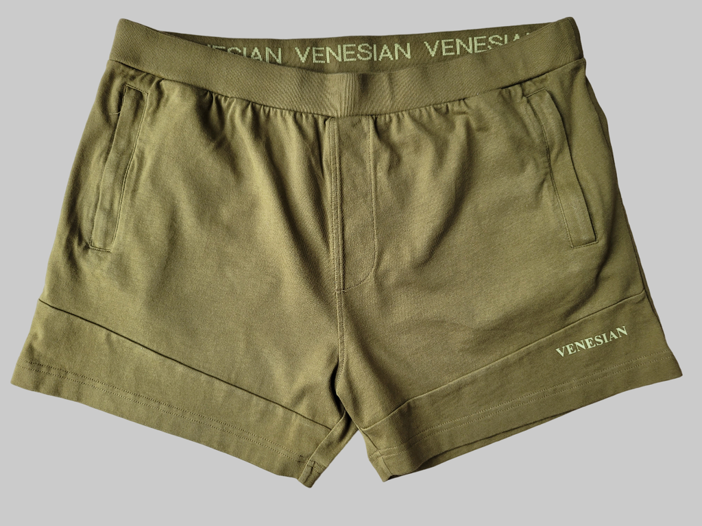 MID-THIGH SHORTS OLIVE GREEN